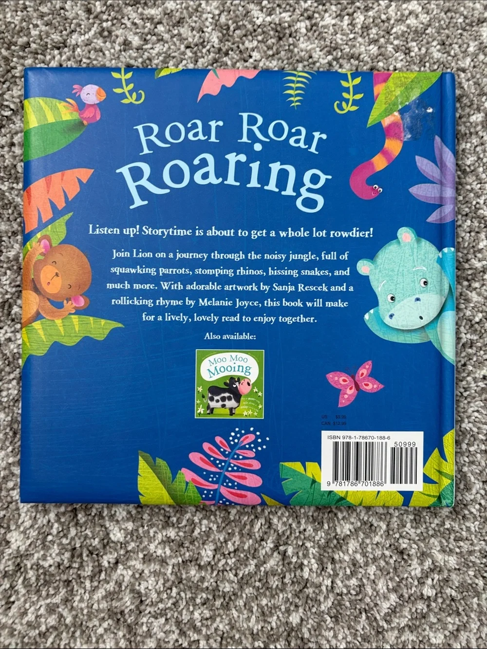 Roar Roar Roaring - Bright Orange Lion Picture Book for Kids